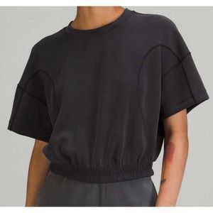 NWOT, 8, Lululemon Softstreme Gathered T-Shirt, Black